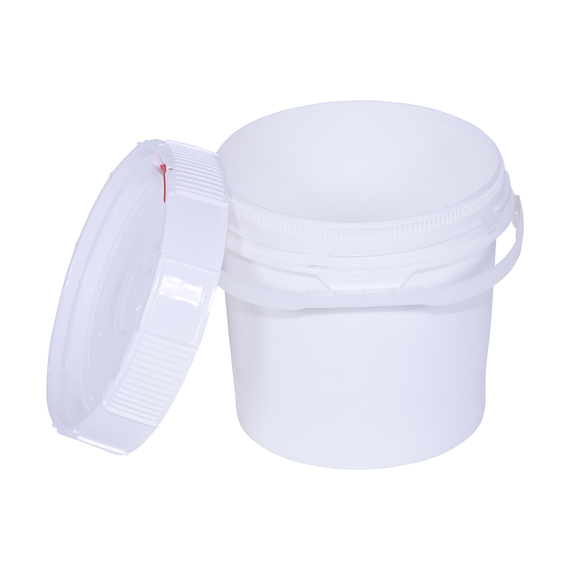 Vestil Polyethylene Screw Top Pail and Lid - FDA Compliant, Model# PAIL-SCR-35-W